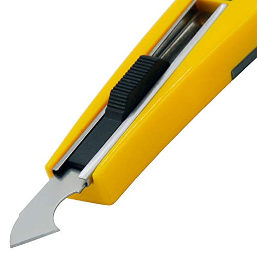 Acrylic plastic cutter with a hook knife blade. Acrylic plastic cutter with a hook knife blade.